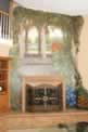 Tuscan Garden above Fireplace Mantle