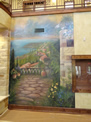 Mediterranean Lake View Mural (Left Side)
